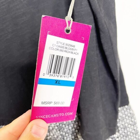 VINCE CAMUTO Black Blouse - Picture 5 of 7